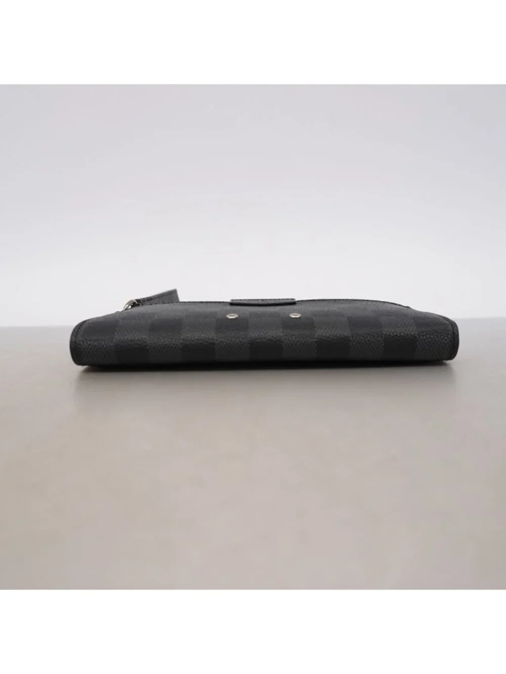 Louis Vuitton Wallet Damier Graphite Zippy Dragonne Black Gray